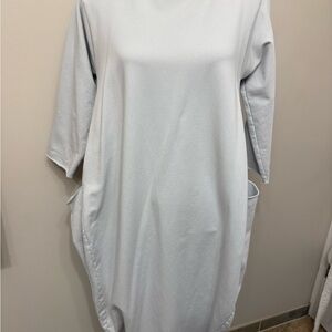 AMICI women’s baggy , light grey , 3/4 sleeve light grey dress S